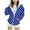 Blue 01, variant on QQAMB Girls Hoodies Sherpa Lined Fleece Thermal Jacket Full Zip Long Sleeve Sweatshirts Gradient Color Shirts Coat,6-7Years