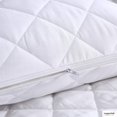 thumbnail image 3 of Waterproof Quilted Pillow Protector Pad, Super Soft -Breathable and Noiseless Cover (Pillowcase 4-Pack), 3 of 16