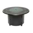 thumbnail image 2 of Walden 44 Round Gas Fire Pit Chat Table with Clear Glass Fire Beads, 2 of 5