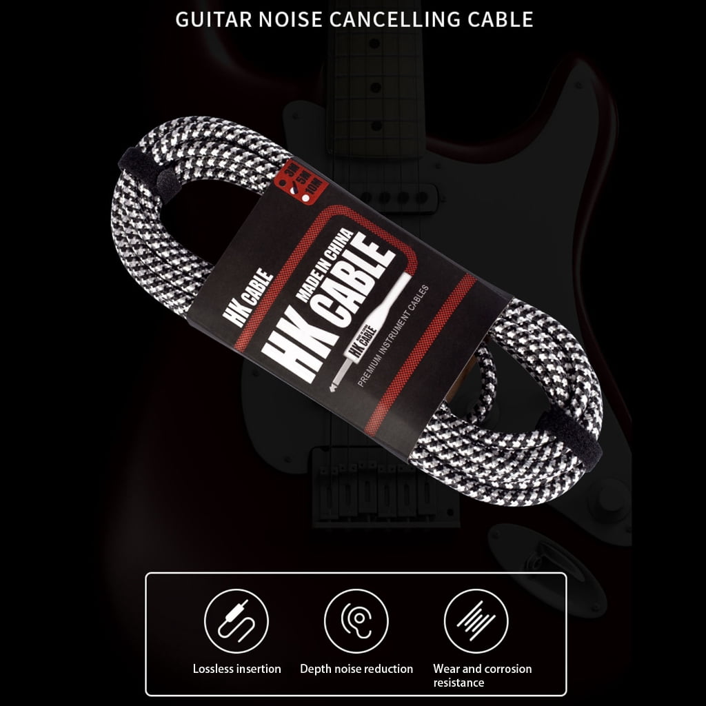 Guitar Cable Bass Cable Professional Guitar Cable Random Color Noise Reduction Cable Suitable for Stage and Studio Use