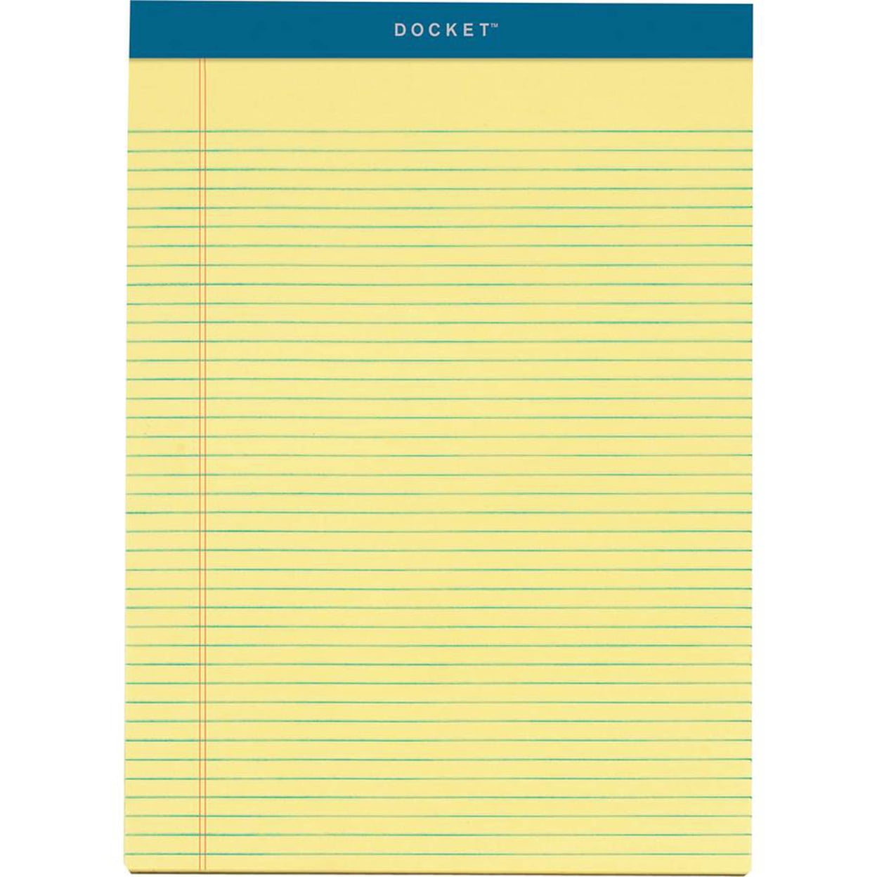 Tops Docket Ruled Pads, Narrow Rule, Canary, 6 - 100 Sheet Pads (TOP63376)