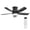 Black#1, variant on Tower Fan 42 Inch Flush Mount Ceiling Fans with LED Light 22W and Remote Control 5 ABS Fan Blades for Bedroom,Box Fan