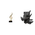 thumbnail image 1 of Figura de escritorio,Escultura de notas musicales para escritorio,oficina o decoración del hogar,Figura de mesa,Estantería sujetalibros Estatua Sujetalibros,Sujetalibros decorativos para, 1 of 8