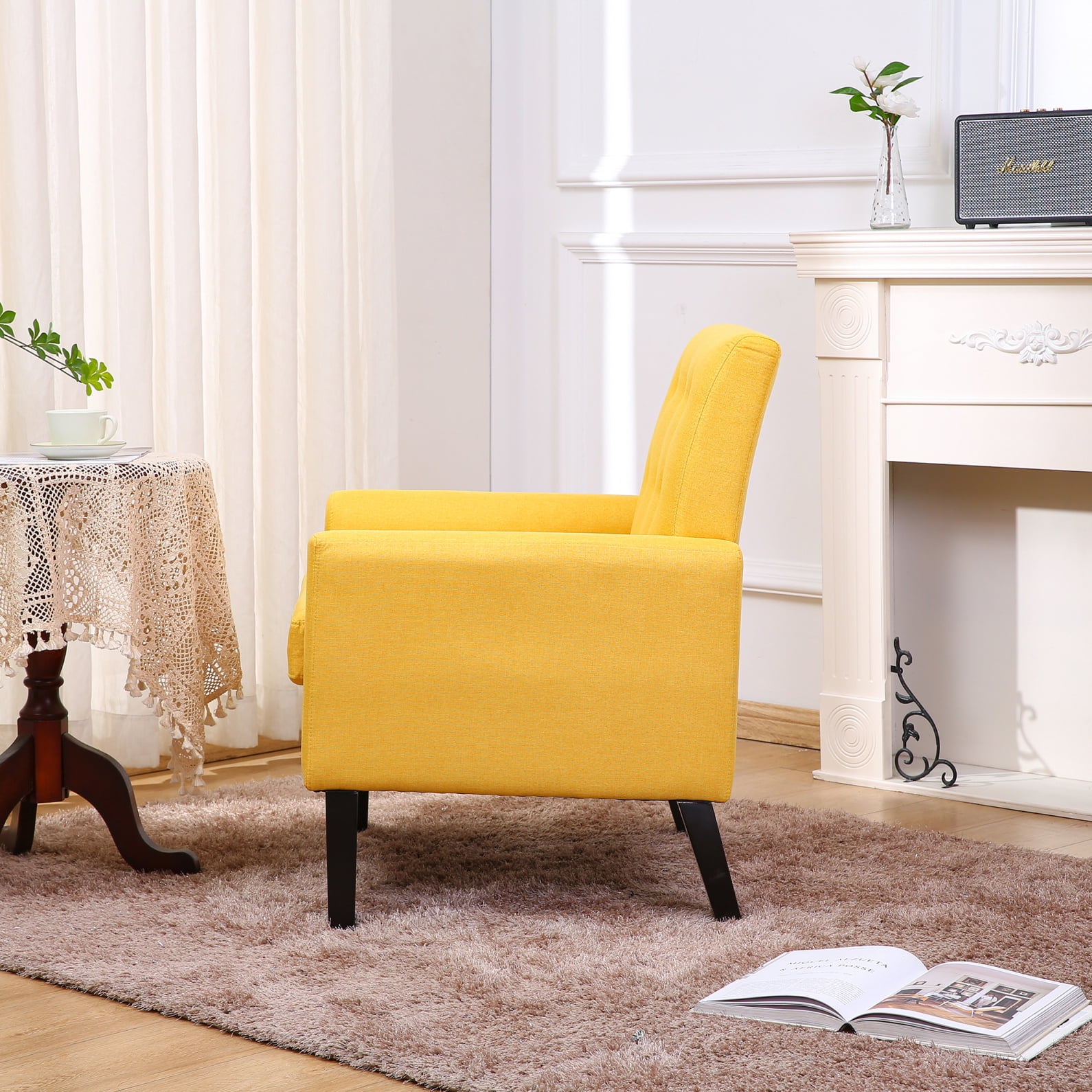 Yellow single chair deals