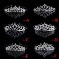 thumbnail image 2 of Diadema de corona para niños, accesorios para el cabello con corona de aleación para niñas pequeñas, tocado de diamantes de imitación para actividades del Día del Niño, 2 of 6