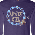 thumbnail image 4 of Inktastic Alaska Girl Forget-me-not Flower Long Sleeve T-Shirt, 4 of 5
