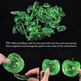thumbnail image 3 of Lámpara nocturna 3D con forma de rompecabezas de cristal SIRPERICE Apple DIY, verde, 3 of 7