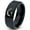 Black Bevel Polish Tungsten, variant on Tungsten Horse Horses Equestrian Equine Equidae Band Ring 8mm Men Women Comfort Fit Black Dome Polished