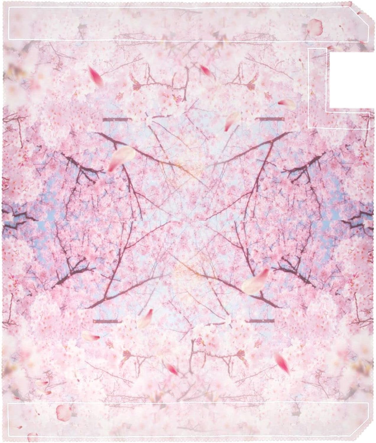Pink Cherry Blossom Mailbox Covers Magnetic Spring Flowers Floral Mailbox Cover Wraps Standard Size 18"X21" Post Letter Box Cover Garden Decorations