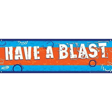 amscan have a blast nerf large customizable banner - 166 pcs