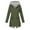 Army Green, variant on Winter Coats for Women Women Solid Color Rain Jacket Outdoor Hooded Windproof Loose With Pocket Coat,Gray