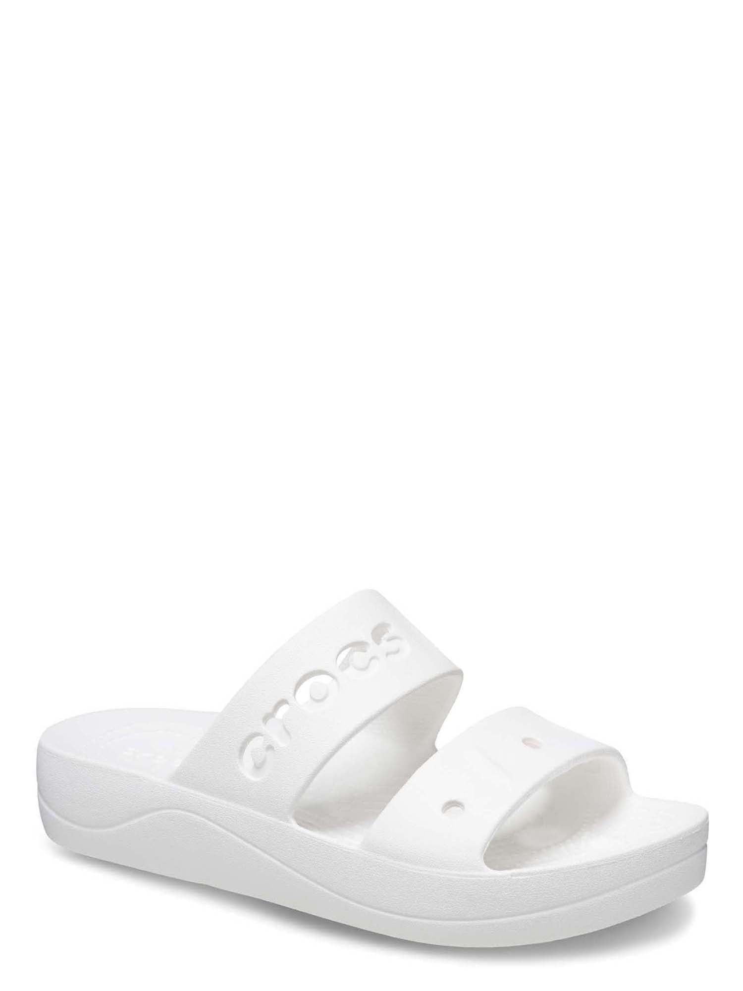 Crocs Baya Slides Mens 10 Womens 12 White Slip On Comfort Sandals 205392 Crocs Baya Slide Sandals - Lightweight Comfort Everyday Wear  main image 3