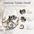 thumbnail image 6 of 3D Ocean Animal Glassware, Sculpted Marine Animal Wine Cup, Octopus Seahorse Crab Turtle Whale Shark Glass for Coastal Decor and Home Bar, 6 of 7