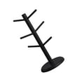 thumbnail image 3 of Soporte para presentación de joyería, estante para almacenamiento de joyas, portavasos de café, estante de mesa de madera para gabinete de cafetería y Negro, 3 of 9