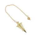 thumbnail image 1 of Here's a polished and professional product description based on your input:\n\n \n\n**Stylish Spiral Cone Metal Pendant Necklace with Hollow Chain –, 1 of 5