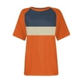 thumbnail image 4 of Zunfeo Summer Tops for Women 2024 Casual Cozy Tunic T Shirts Pullover Graphic Juniors Tops Under $10- Orange 4, 4 of 5
