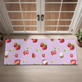 thumbnail image 2 of Strawberry Plants Fruit Cat Flower Door Rugs,Washable Non Slip Door Mats Indoor,Decorative Door Mats,Entry Mat Indoor for Entrance,Bedroom,Kitchen,Bathroom,16"x47", 2 of 6
