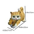 thumbnail image 6 of Outdoor Solar Lights Cute Simulation Kitten Sculpture Lights Cat Shape Animal Garden Ornaments Resin Crafts Creative Waterproof LED Lights Garden Patio Yard Decoration Home Decor, 6 of 8