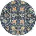 thumbnail image 2 of Nourison Passion Navy 4' x Round Area Rug, Boho, Moroccan, Bed Room, Living Room, Dining Room, Kitchen, , Easy Cleaning, Non Shedding (4' Round), 2 of 8