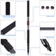thumbnail image 1 of 3 m / 9.8 pies de fibra de carbono ligero de 4 Secciones extensible telescópica Micrófono Boom Brazo JIE YANG Poste de micrófono, 1 of 5