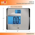 thumbnail image 5 of EATSMART ES-ESBS-56 DIGITAL BATHROOM SCALE 550 LBS STAINLESS, 5 of 5