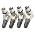thumbnail image 3 of 4Pcs XLR Right Angle Connector Kit Adjustable Cable Placement, Super Tight Attachment, Sound Quality for Musicians Connector, 3 of 3