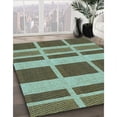 thumbnail image 3 of Ahgly Company Machine Washable Indoor Rectangle Transitional Antique Bronze Green Area Rugs, 2' x 4', 3 of 7
