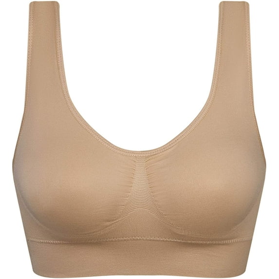 HZKAICUN Women's Seamless Comfortable Sports Bra with Removable Pads
