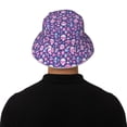 thumbnail image 5 of Xecao mushroom rainbow color Skull Print Men and Women Night Reflective Hat Runner Cap Visor Bucket Hat Boonie Cap, 5 of 6