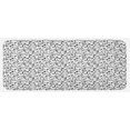 thumbnail image 1 of Black and White Kitchen Mat, Spring Themed Garden Pattern Monochrome Style Traditional Vintage Swirls, Plush Decorative Kitchen Mat with Non Slip Backing, 47" X 19", Coconut Black, by Ambesonne, 1 of 1