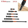 thumbnail image 4 of 2PCS PH2 Magnetic Screwdriver Bits for Electric Drill with 62HRC Hardness and Phosphated Coating for Wood and Metal, 4 of 7