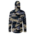 thumbnail image 6 of Havenx Mens Sun Protection Shirts Camo Long Sleeve Hoodies with Mask Hooded Uv Upf 50+ Rash Guard Uv Protection Cooling Lightweight Outdoor Hiking Swim Blouses,Gray XL, 6 of 6