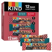 Kind Nut Bars Favorites, 3 Flavor Variety Pack, Gluten Free, Healthy Snacks, 12 Count