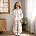 thumbnail image 2 of Gubotare Girls Pjs Sets Toddler Baby Boys Girls Pajamas Set Round Neck Long Sleeve Snug Fit Sleepwear Pjs Size 11-12 (Light Pink,11-12 Years), 2 of 7