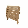 thumbnail image 6 of WestinTrends Tuscany 2-Piece HIPS Outdoor Folding Adirondack Seashell Chair With Folding Ottoman, Teak, 6 of 11