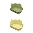 thumbnail image 1 of 2 Uds Caja de Arena para Conejos Hámster Inodoro Ropa Jaula Orinal Entrenadores Sunnimix Inodoro para bandeja de arena para conejos, 1 of 8