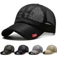 thumbnail image 4 of Quick Dry Fashion Adjustable Sun Protection Caps Summer Sunscreen Hats Baseball Cap Full Mesh Hats ARMY GREEN, 4 of 5