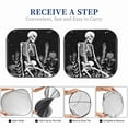 thumbnail image 6 of Daiia Vintage Black white Plant skull 2PCS Car Windshield Sun Shade, Foldable Sun Shield for Car Front Window, Auto Sun Blocker Visor Protector Universal for Truck SUV Pickup-Medium, 6 of 7