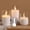 Clear, variant on Flameless Candles LED Pillar Candle with Remote and Timer, Battery Operated Candles with Realistic 3D Wick Acrylic Electric Fake Candles-Gold 4''x5''x6''