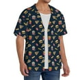 thumbnail image 2 of Kdxio Men's Hawaiian Shirt for Men Short Sleeve Shirt Fastfood Summer Casual Holiday Beach Button Down T-Shirts, 2 of 5