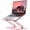 Classic Pink, variant on Adjustable Laptop Stand for Desk, Metal Foldable Laptop Riser Holder, Portable Ventilated Cooling Desk Book Shelf, Ergonomic Computer Notebook Stand Compatible with 10-15.6" Laptops