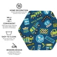 thumbnail image 4 of Honeii Dump Truck Print Leather Coaster Set of 6, Ideal for Safeguarding Your Furniture from Drinks Spills and Effortless Cleanup,Hexagon, 4 of 7