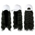 thumbnail image 6 of lanema Long Wavy Wig Curly Wig Baseball Cap With Hair Extension Baseball Cap Hair Wig, 6 of 19
