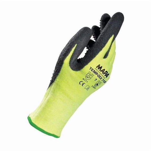 Temp-Dex Heat Resistant Gloves,Nitrile,Ylw,9,PR 34710039