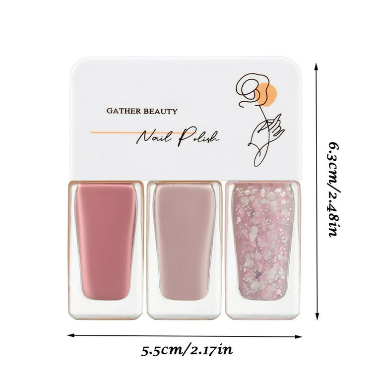  NEW Nail Polish Set Non Easy Peel Off & Oil Based Polish 8ml Lip  Gloss Glitter for Lip Gloss Making (R, One Size) : Beauty & Personal Care