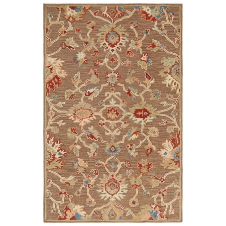 SAFAVIEH Metro Davina Medallion Area Rug  Dark Brown/Beige  8  x 10