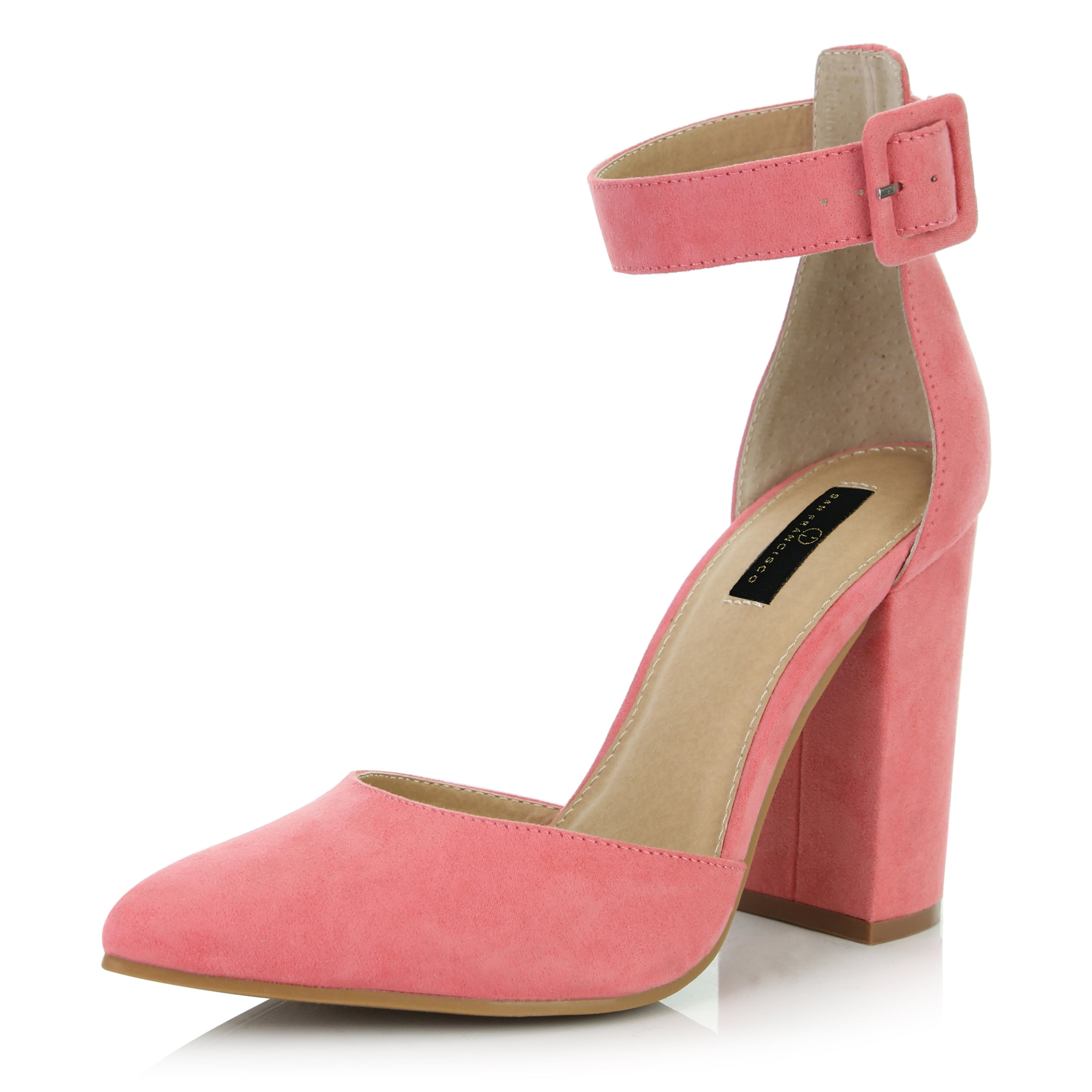 mauve closed toe heels