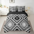 thumbnail image 2 of Feelyou Western Aztec Bedding Comforter Set 7 Pieces, Triangle Square Full Bedding Set, Hippie Bohemian Theme Reversible Fitted Sheet Flat Sheet, Ultra Soft Home Decor, 2 of 7