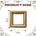 thumbnail image 6 of DESIGNICE Vintage Picture Frames,Beaded Frame Picture Frames,Floral Crest Gold Picture Frames,5.91"X5.91", 6 of 7