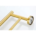 thumbnail image 4 of 23.6" Brushed Gold Stainless Steel Towel Bar - Modern Wall Mounted Rack for Bathroom, Kitchen, Laundry Room - Anti-Rust, Easy Install, Sleek Design, 4 of 6